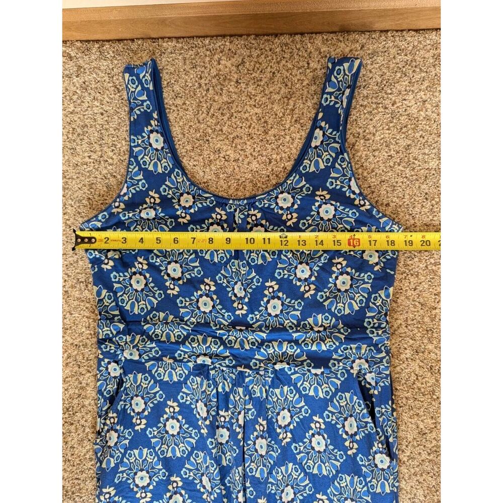 Boden Diana Royal Blue Floral Maxi Dress Sleeveless Size UK 20R/ US 16R - Picture 5 of 9